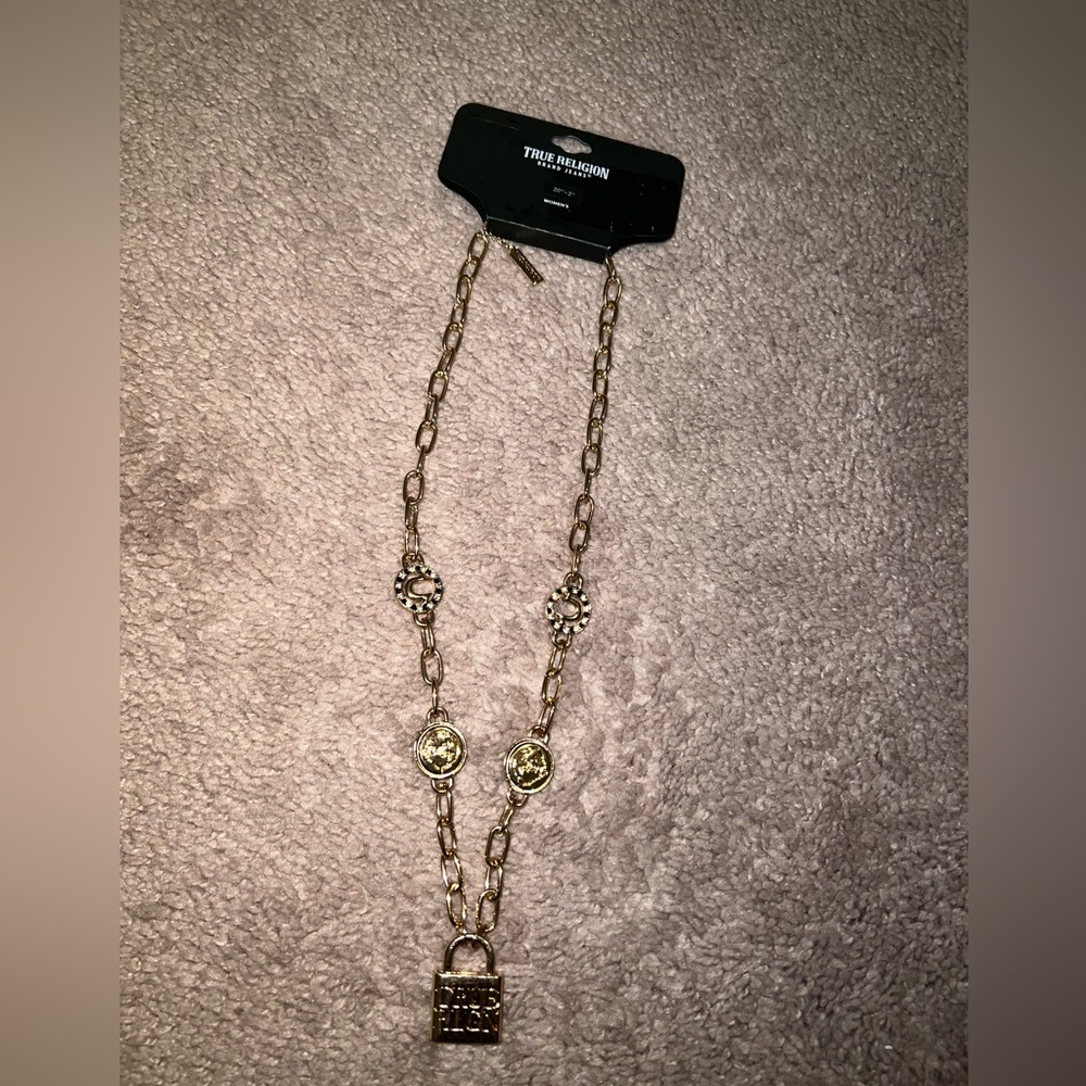 True Religion Gold Chain Necklace READ DESCRIPTION